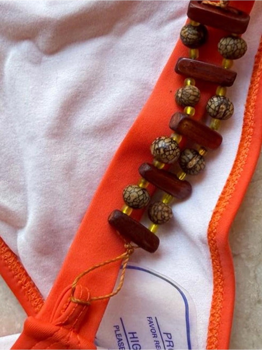 Orange String Bikini Set - NWOT - Picture 2 of 3